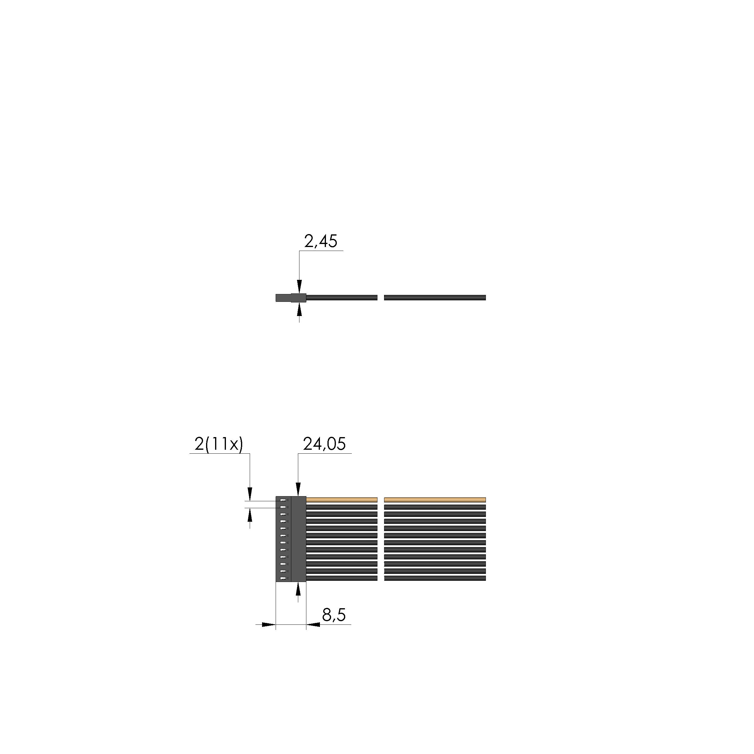 ASK-BL12-F-G-0700-AWG26-SW