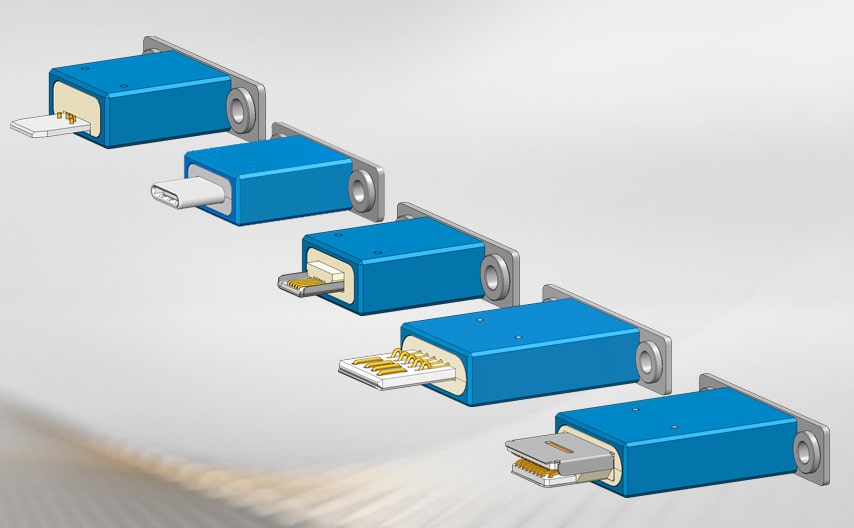 Connettori di prova INGUN ad alta velocità della serie USB e HDMI