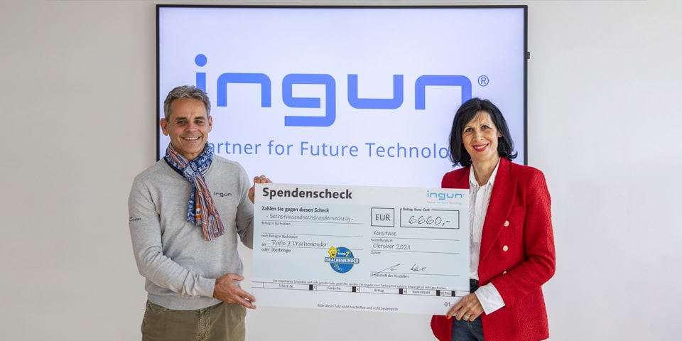 INGUN donates over 6000 Euro to the Radio 7 Drachenkinder