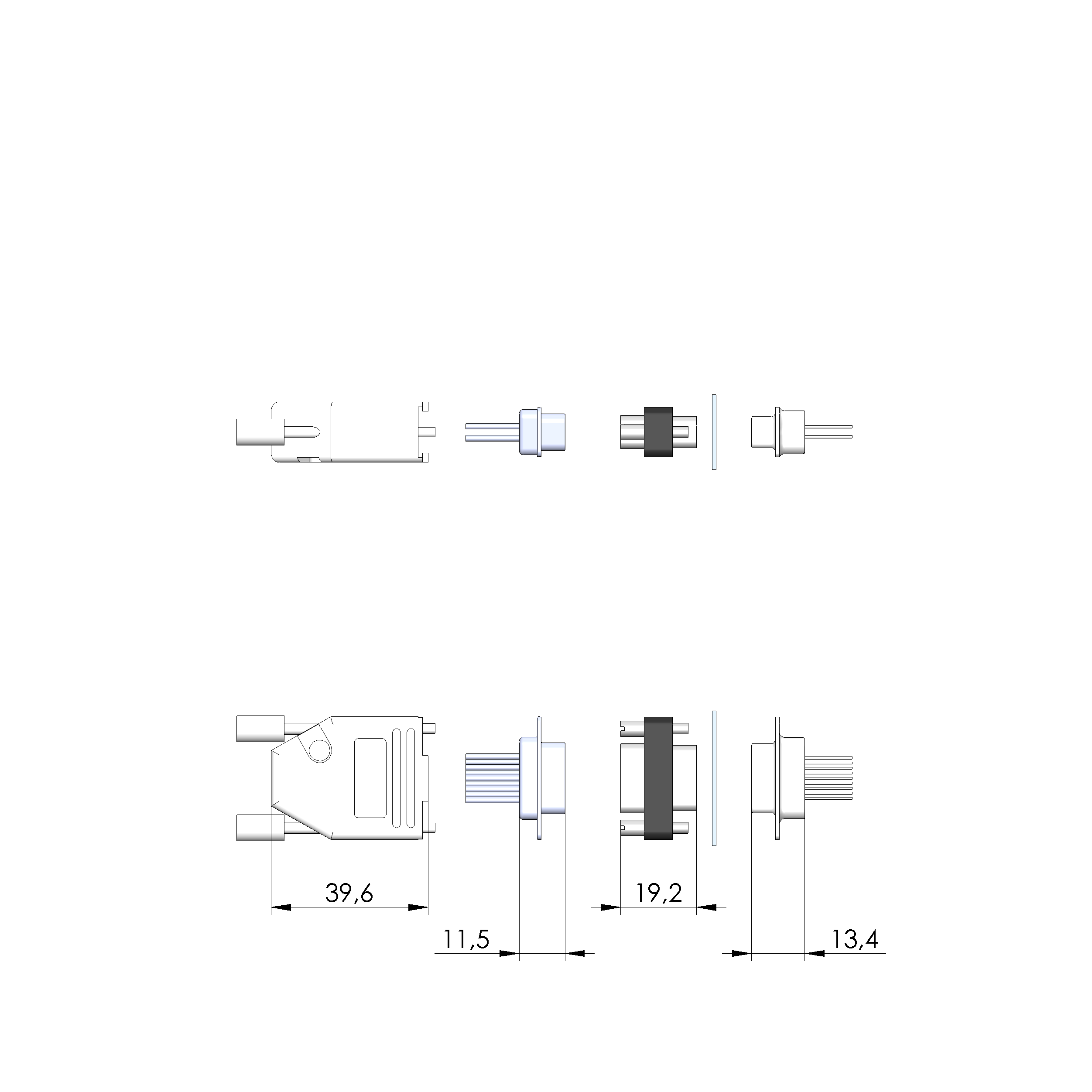 HF-U-SUBD-09-830pF-WW