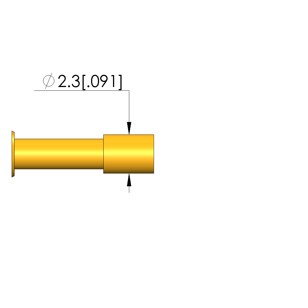 Spring-loaded test probe GKS-113 302 230 A 1502 M Item | INGUN