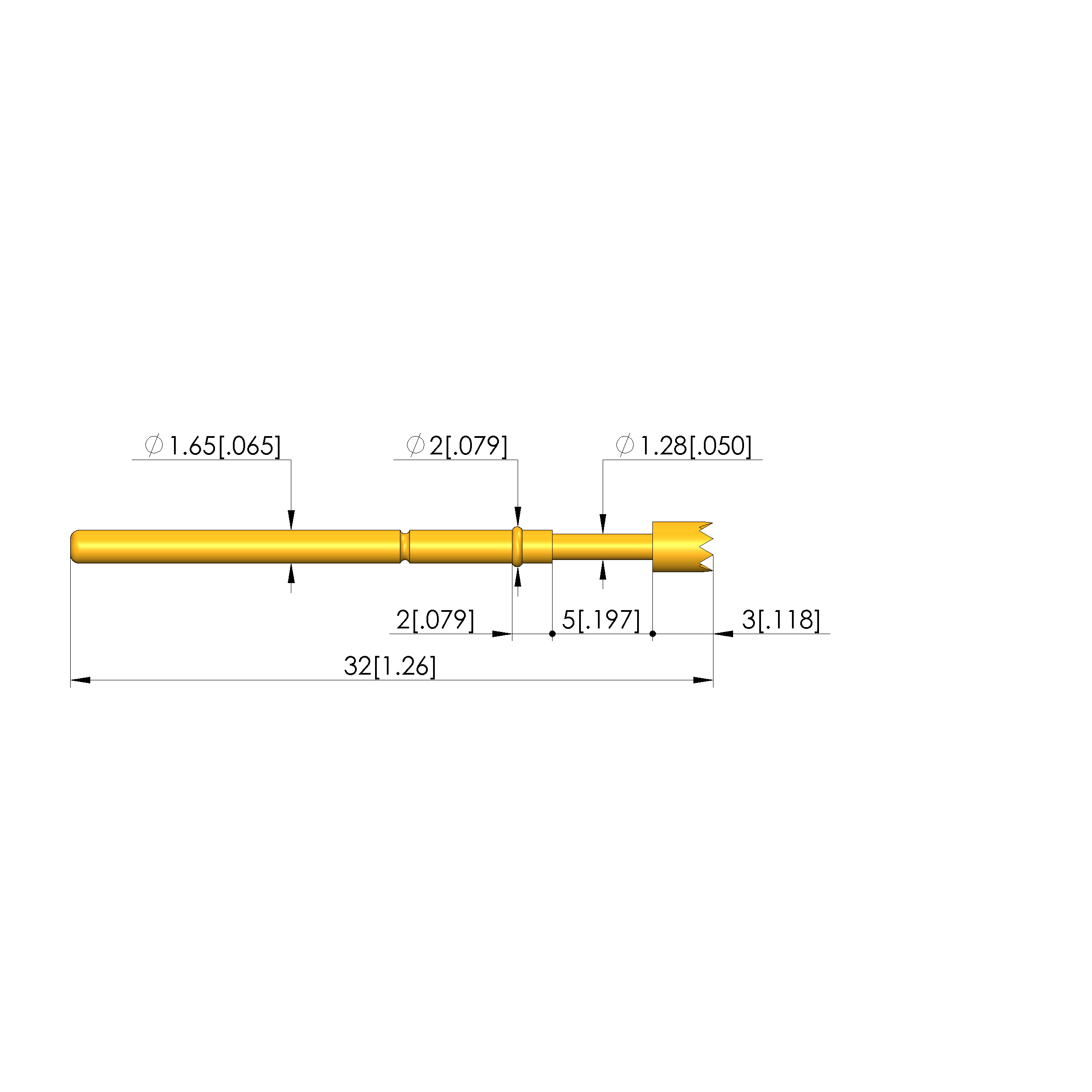 Spring-loaded test probe GKS-912 306 250 A 1502 Item | INGUN