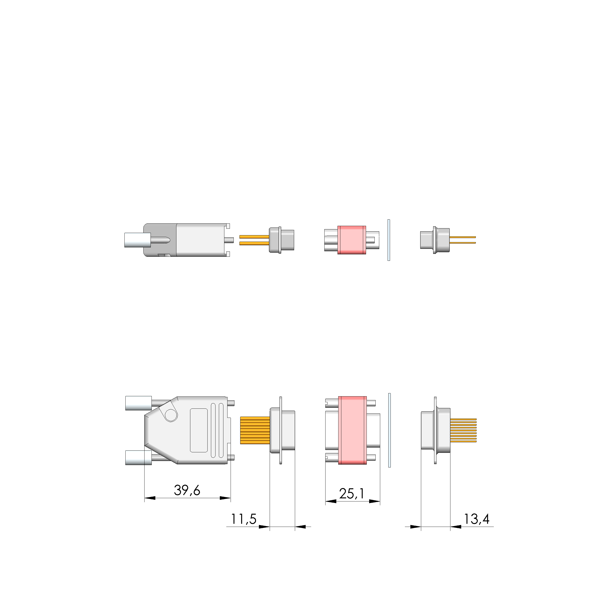 HF-U-SUBD-09-100pF-WW