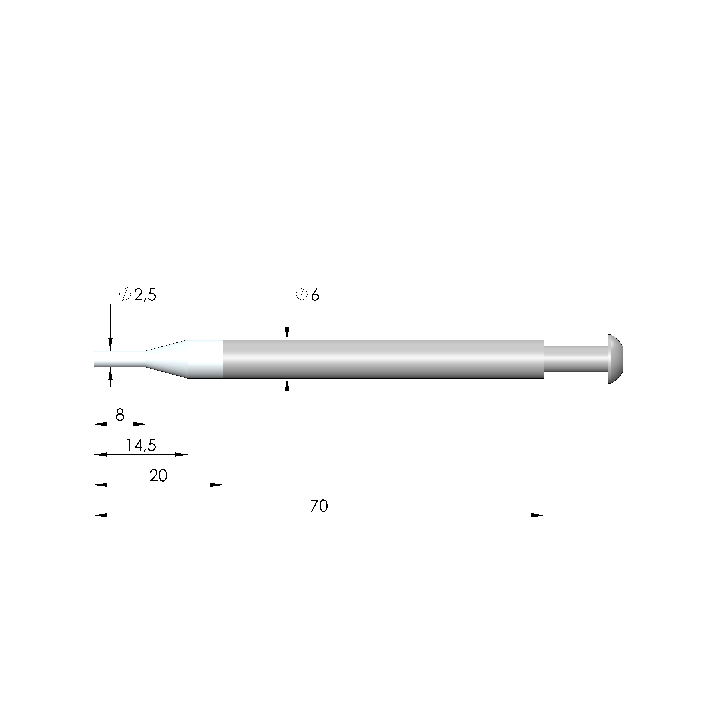 NHS-ST-70,0-2,5-POM-AL